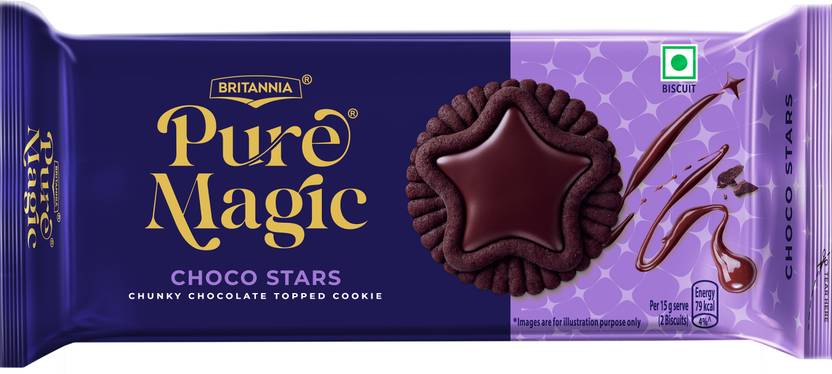 Currently unavailable BRITANNIA Pure Magic Choco Stars Chunky Chocolate Cookies
