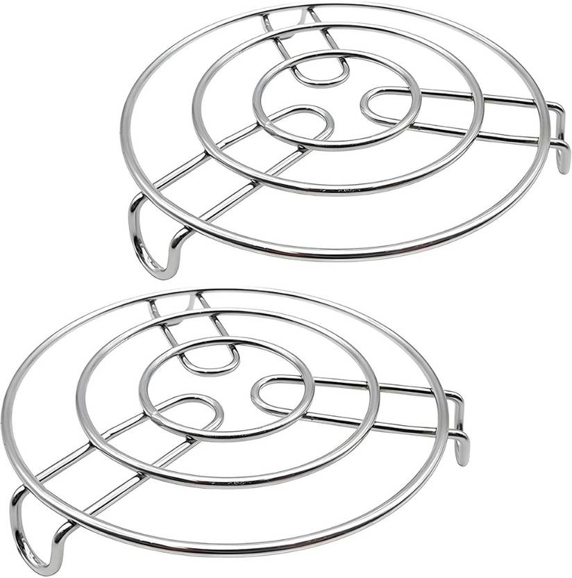 AARKAY TRADERS Stainless Steel Round Trivet Set Kitchen Tool Set