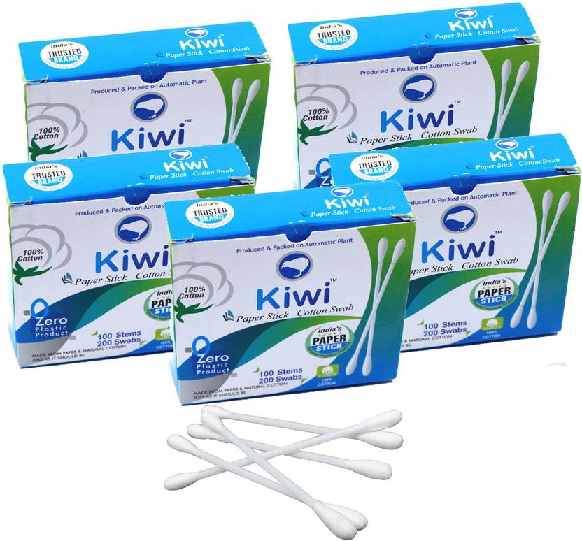 KIWI Ear Cleaning Paper Stick Swabs for Removing Ear Wax 500 Buds
