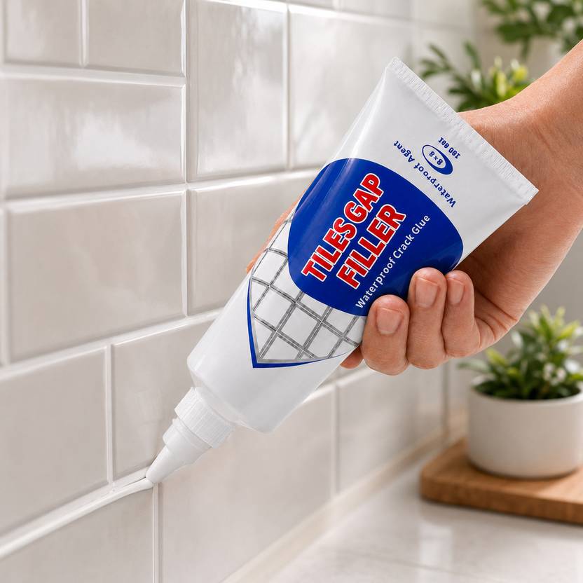 Swamin Enterprise Waterproof Crack Repair Paste Tile Gap Filler Sealant Tube White Grout Sealant Crack Filler