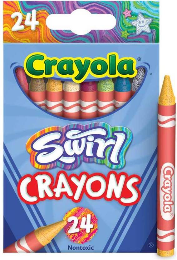 Crayola Kiddies India International Pvt Ltd Swirl Crayons 24 pieces