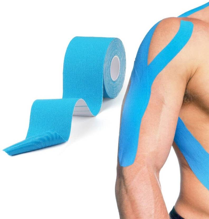 KSHMANIDHAYE Waterproof Kinesiology Tape For Injury, Pain Relief, Muscle, Joint Support Crepe Bandage