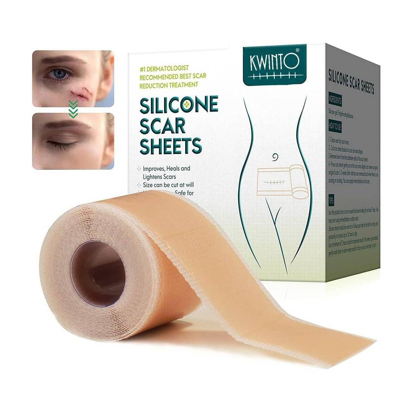 Uniquecartel Silicone Scar Sheets Removal Tape Scar Removal Sheet Strips Gauze Medical Dressing