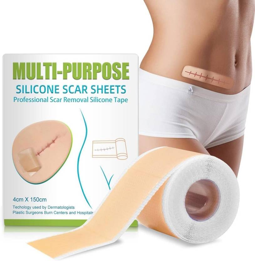CROWNS Flexible Silicone Scar Tape 4cm x 150cm Gauze Medical Dressing