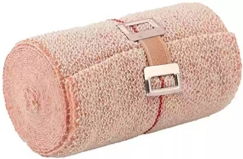 RARE OCEANS Crepe Roll for knee/leg/wrist/ankle/elbow 8CM X 4 METER (PACK OF 1) Crepe Bandage