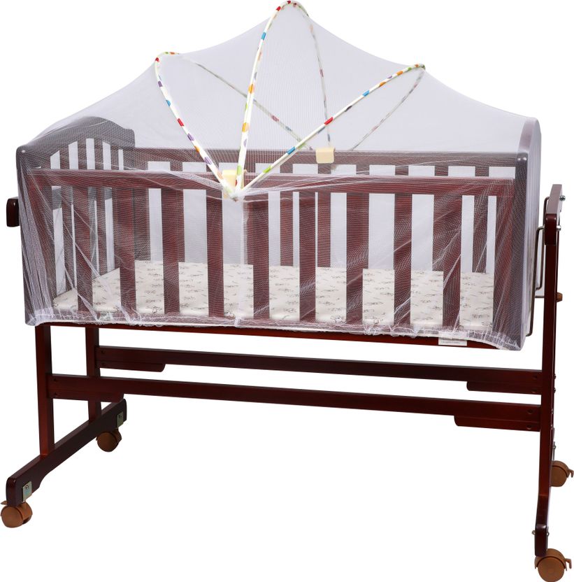 1st Step Wooden Cradle with Mosquito Net - Image 5