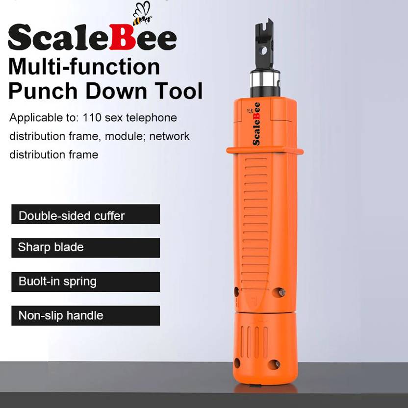 Scalebee Impact Punching Tool Network Wire Cable CAT5E CAT6 RJ45 RJ11