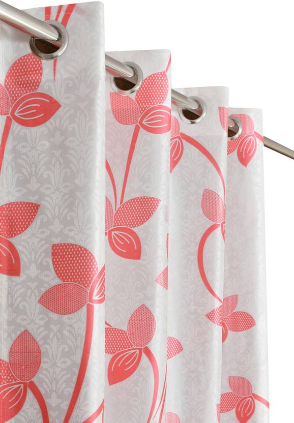Arick Home 153 cm (5 ft) Window Polyester Semi Transparent Curtain (Pack Of 2)