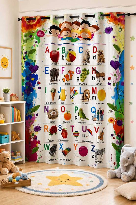 BeautifulGhar Creations 213 cm (7 ft) Door Polyester Room Darkening Curtain Single Curtain