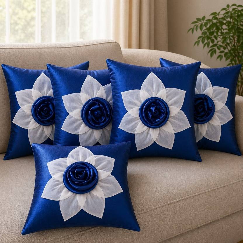 BOOSCART Silk Cushions & Pillows Cover