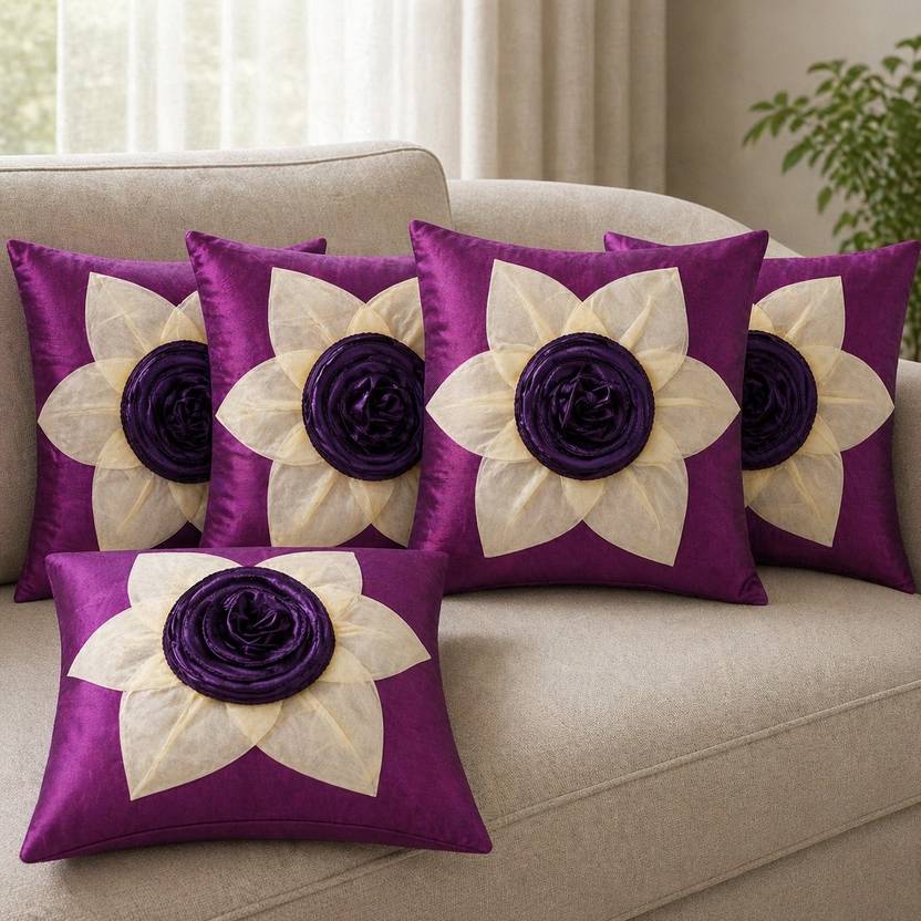 BOOSCART Silk Cushions & Pillows Cover