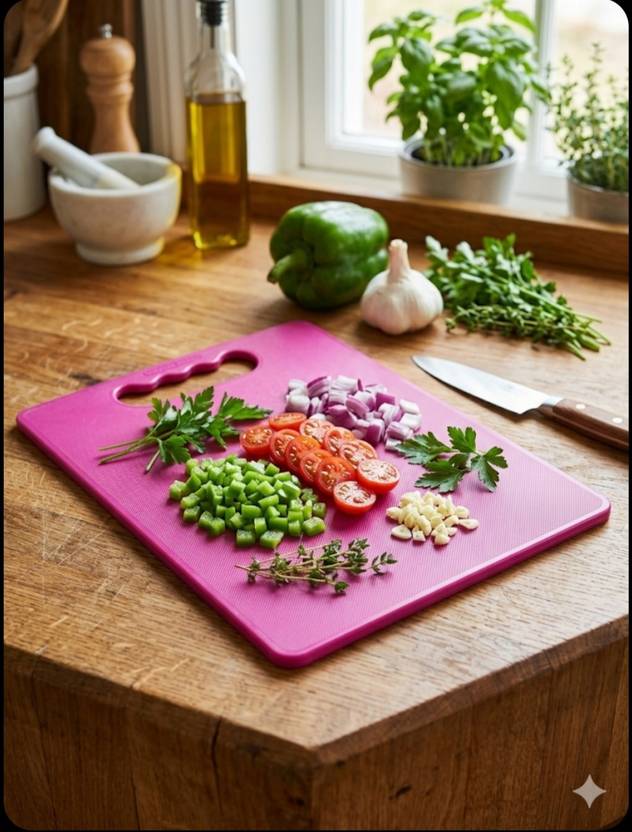 LIYARA Premium Pink plastic cutting board Plastic Cutting Board