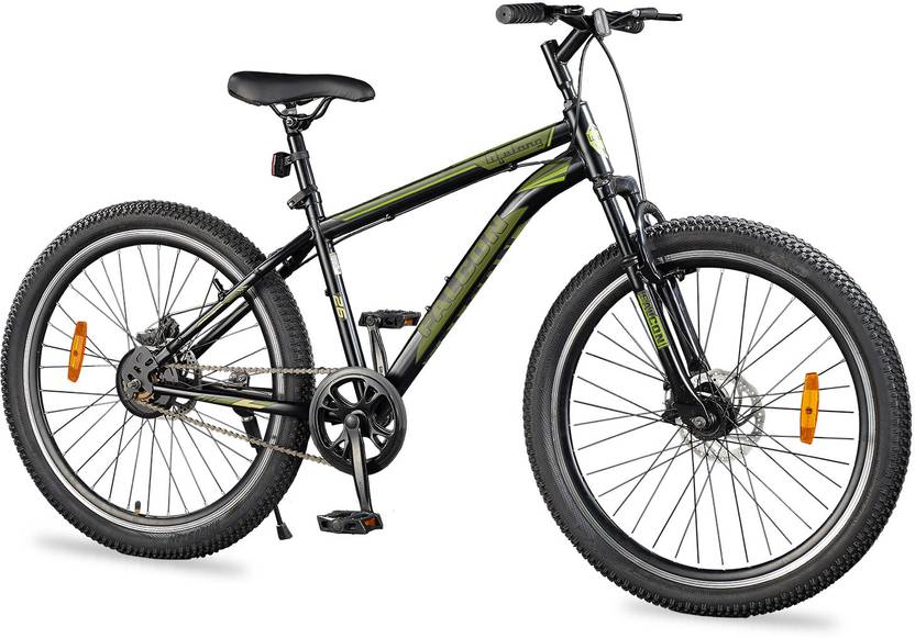 Lifelong Falcon 26 T with Disc Brake and Suspension , Matte Black 26 T