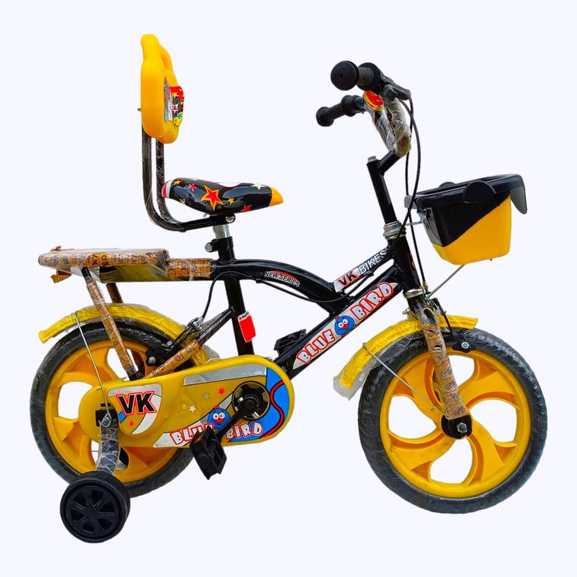 ROXX CART BICYCLE 14 T ROCKY NEW (YELLOW) FOR 2 TO 4 YEAR KIDS BABY 14