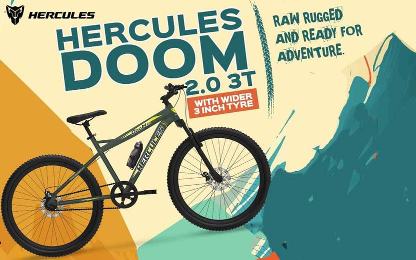 HERCULES DOOM 2.0 FRONT SUSPENSION FAT TYRES 26×300Dual Disc Brakes