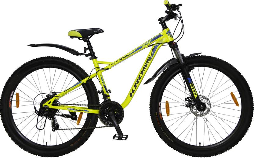 Kross Mountracer 29T Bicycle, Frame 43 cm MTB Steel, Dual Disc Brakes