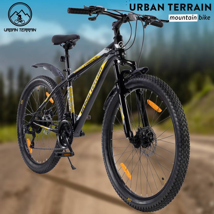 Urban Terrain UT1000S26 YELLOW Mountain Bike with Cycling Event & Ride