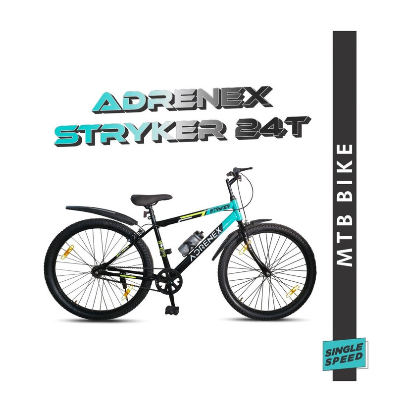 Adrenex Stryker 24T | 85% Pre-Assembled 24 T (inch) Mountain Cycle Price in India - Buy Adrenex Stryker 24T | 85% Pre-Assembled 24 T (inch) Mountain Cycle online at Flipkart.com