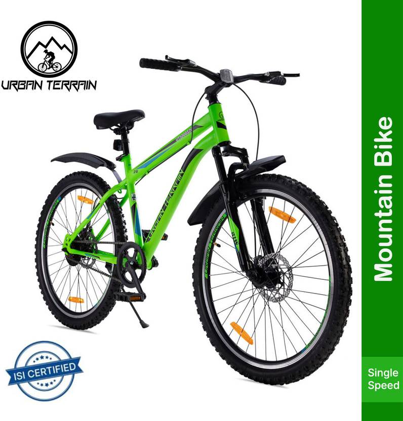 Urban Terrain Bolt Cycles for Men with Front Suspension & Dual Disc Brake MTB Bike UT5000S26 26