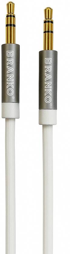 Branko AUX Cable 1.5 m AX-202 3.5 mm Audio Aux Cable | Length - 1.5m