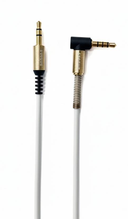 Branko AUX Cable 1.5 m AX-091 3.5 mm Audio Aux Cable 90 Degree 1.5m Aux
