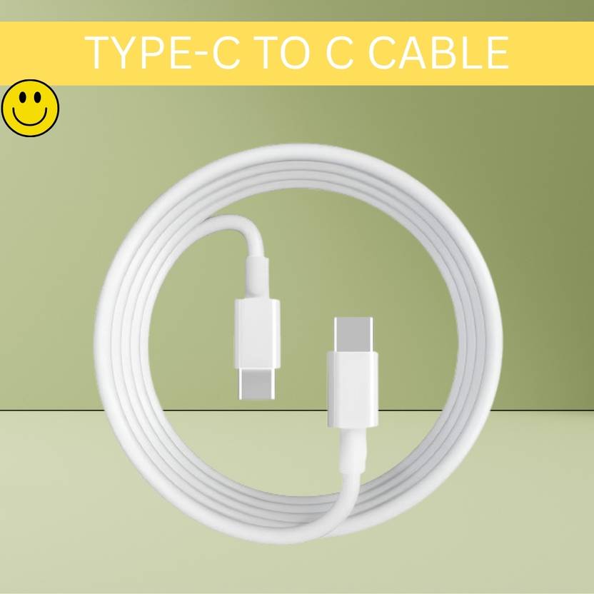 Clairbell Lightning Cable 1 m Type C To Type C Charging Cable Compatible With Type C Mobile & Other DiviceP455