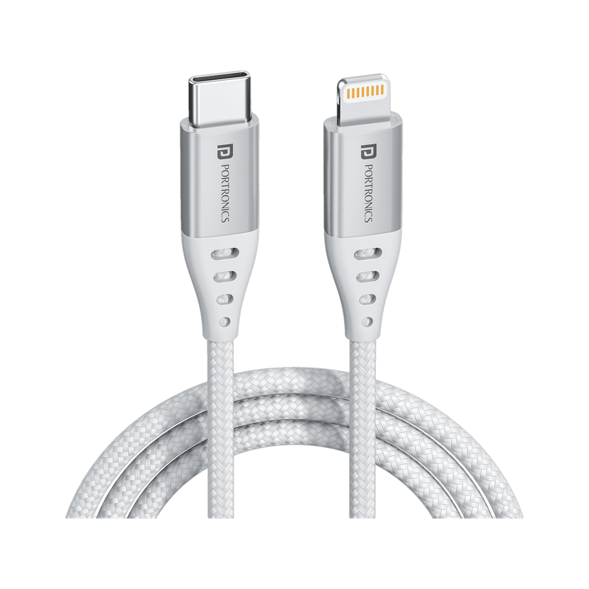 Portronics Lightning Cable 3 A 1 m Konnect L1 20W Type