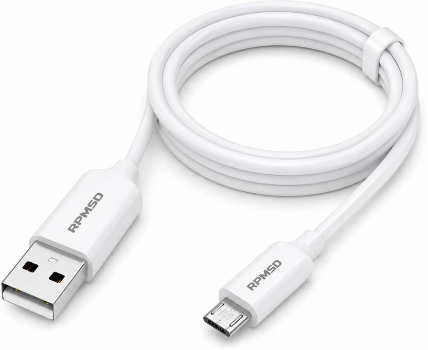 RPMSD Micro USB Cable 2.4 A 1 m Copper Braiding, Aluminum Foil CC-14 Heavy Duty Micro USB Cable 2.4A Fast Power Delivery Wire (1 Meter)