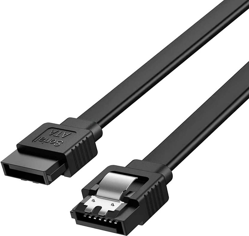 autoskills Power Sharing Cable 0.5 m SATA Cable III, Male to Male Data Cable with Locking Latch for HDD, SSD & DVD