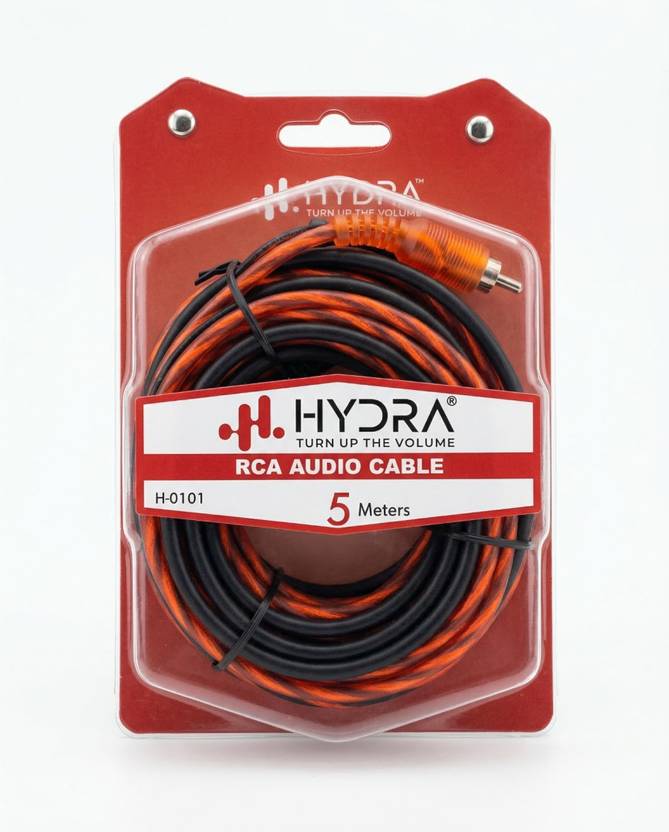 Hydra RCA Audio Video Cable 5 m H-0101 RCA Male to RCA Male