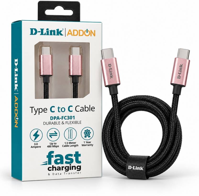 D-Link Type C 1.5 m ADDON DPA-FC301 Type-C to Type-C Cable