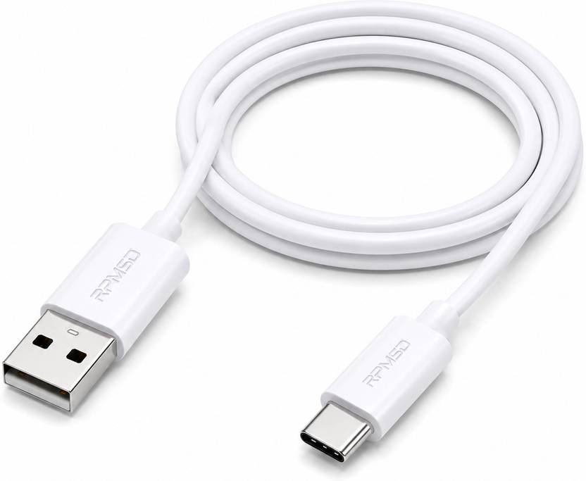 RPMSD Type C 3 A 1 m Aluminum Foil Premium TPE 18W Type-C Fast Charger Cable with Tangle Free Wire (1000mm)
