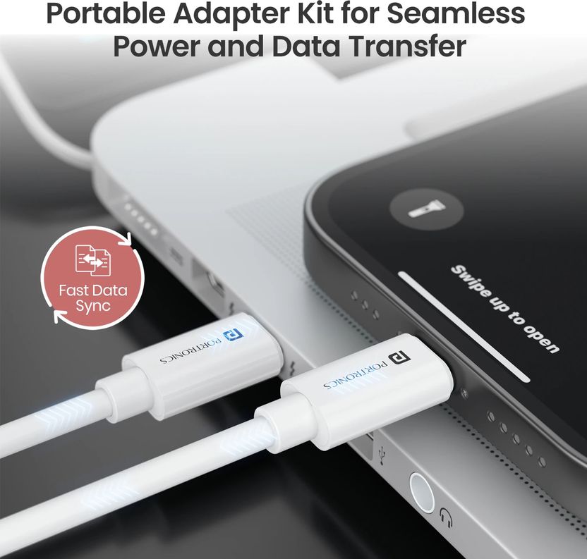 Portronics USB Type C Cable 0.27m 60W - Image 2