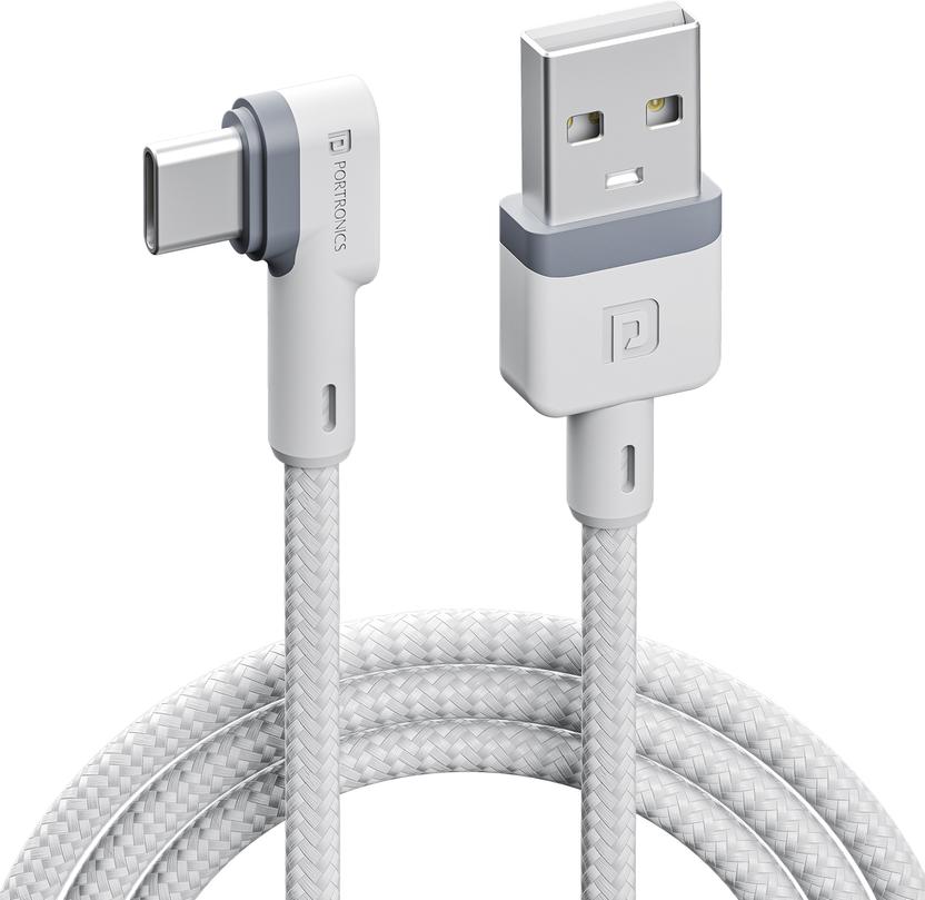Portronics USB Type C Cable 3 A 1.2 m NA Konnect L