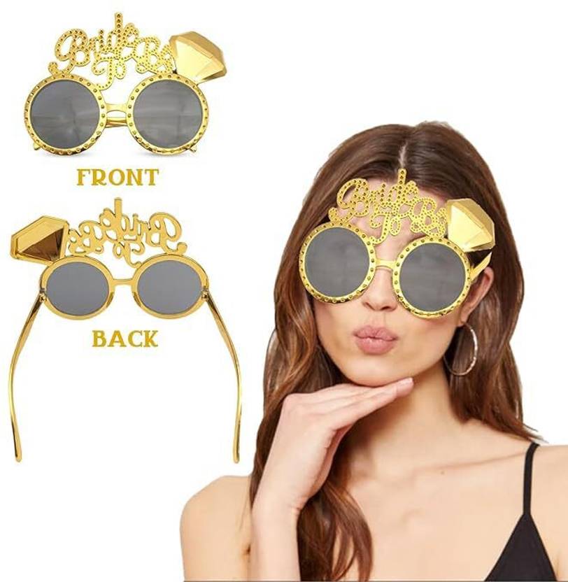 EXCEL ENTERPRISES Multicolor Bride to Be Eye Glasses Bride To Be Goggles | Bride To Be Decoration Set