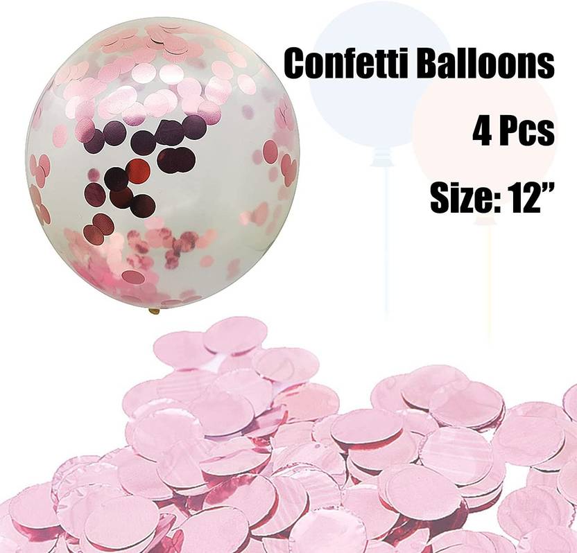 Party Spritz Pink, White Happy Birthday Banner Balloons Set Kids Party