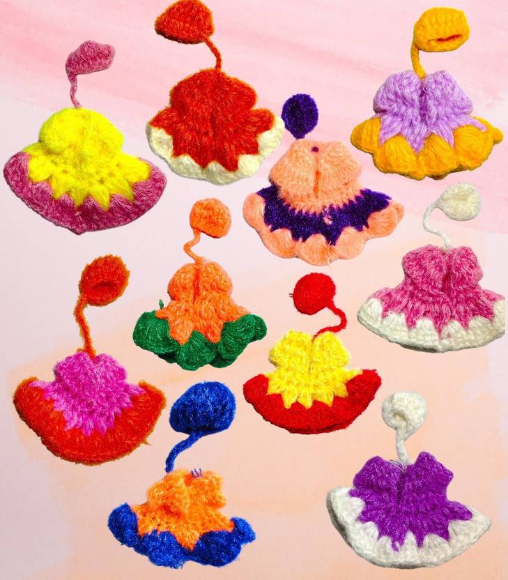Rudram Warm Woolen Laddu Gopal Dress Set of 10 | Size 0–1 | Dress