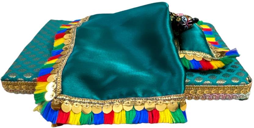petaluma Thakur ji, Laddu Gopal Bed, Gaddi, Pillow, Bistar Set Usable 0-6, Size Laddu Gopal Dress