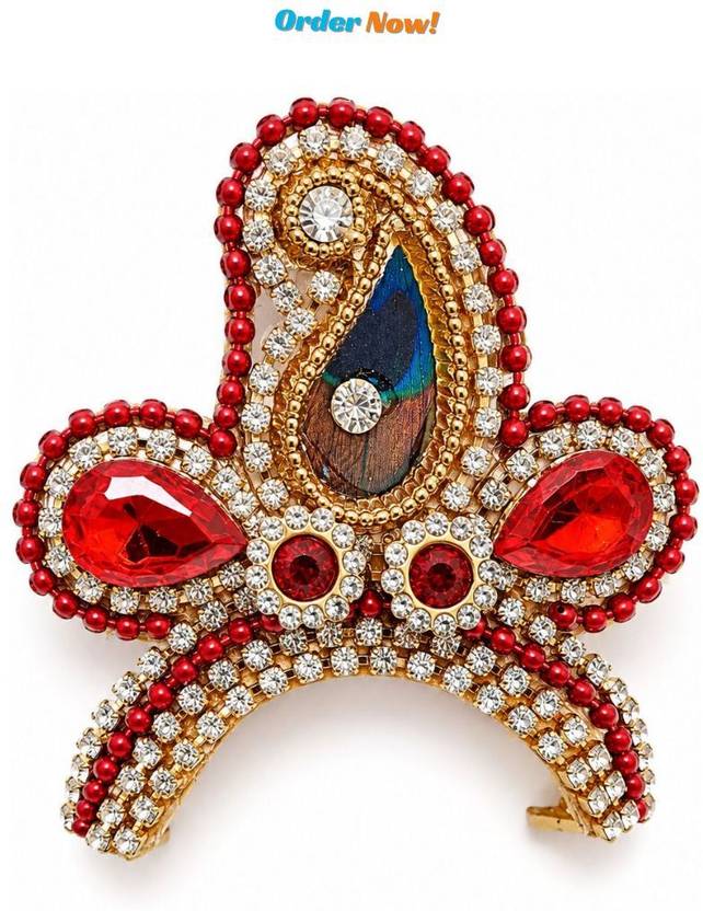 SHREE PASHUPATINATH Beautiful Laddu Gopal Mukut Size 3-5 Number, Kanha Ji Crown Dress
