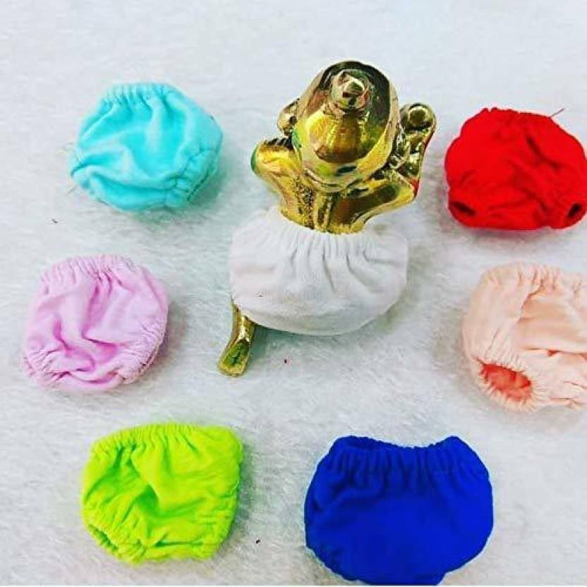 gofii Laddu Gopal Ji Nappy with Grip for Size 4 & 5 / (Combo - Set of 7), CHADDI for Laddu Gopal Ji Dress