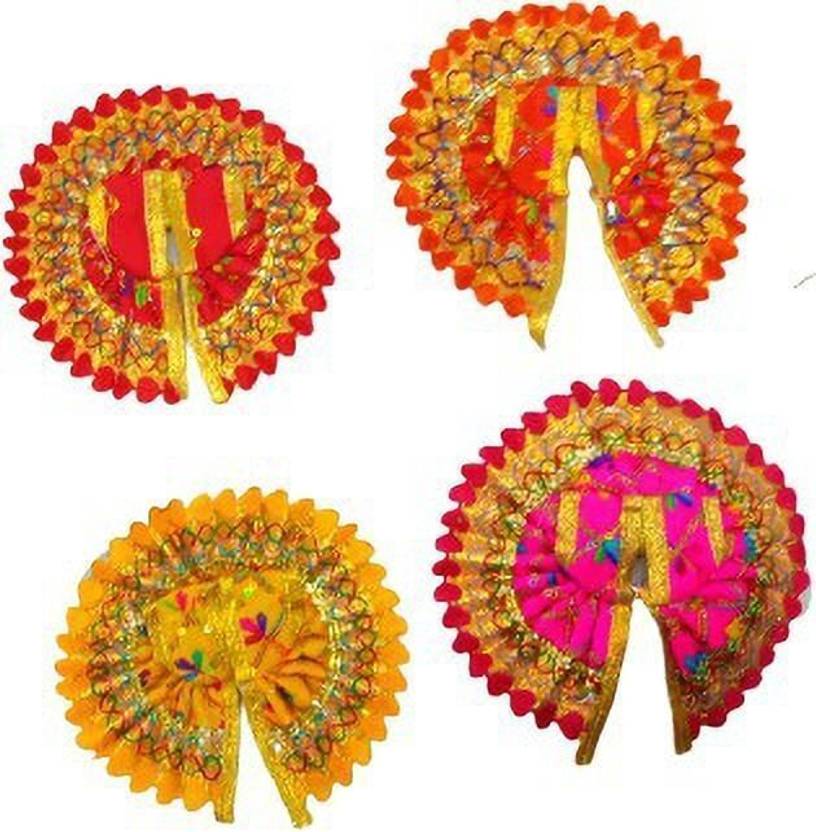 SHYAM Bal Gopal Decorative Dress Size (1) [Combo Set Of 4] Premium Quality Dress