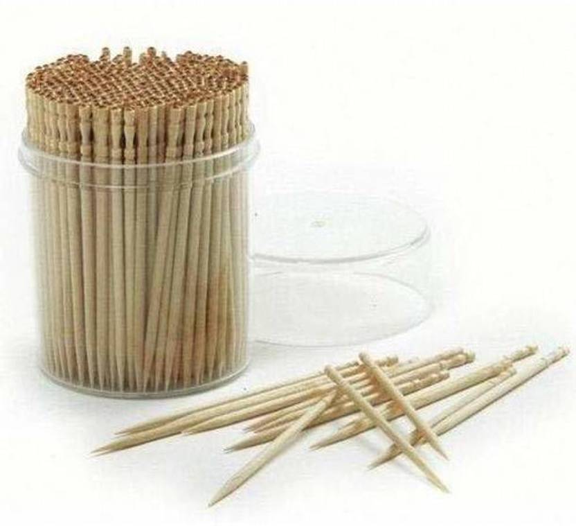Laksh Creations Wooden Toothpick - Bamboo Toothpicks 250 Pieces/Pack