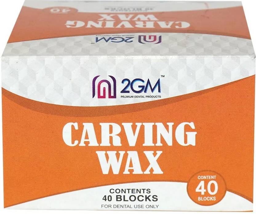 2GM 40 Blocks Carving Dental Blue Paraffin Wax & Other Waxes- 200gms