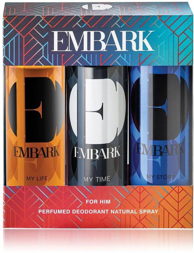 EMBARK 3 Deo Pack For Men Perfume Body Spray For Men Price in