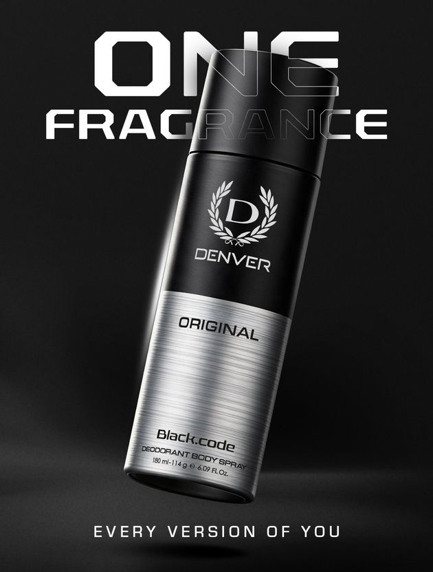DENVER Original Black Code Deodorant Body Spray - For Men (180 ...more - Image 3