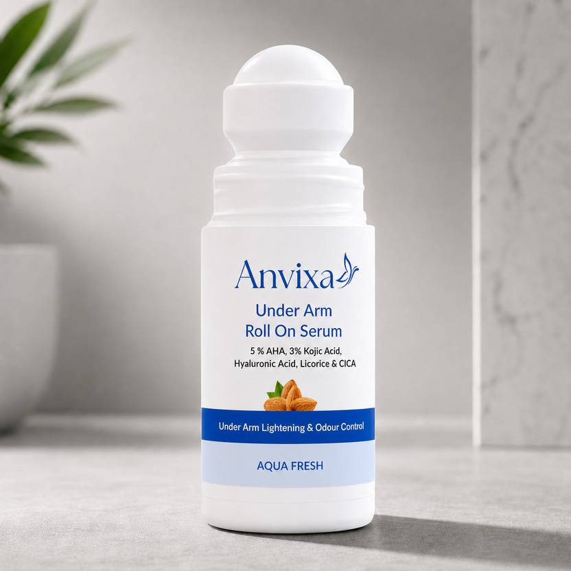 Anvixa Underarm Roll On For Pigmentation 5% AHA 3% Kojic Acid Deodorant Roll-on Deodorant Roll-on  -  For Women
