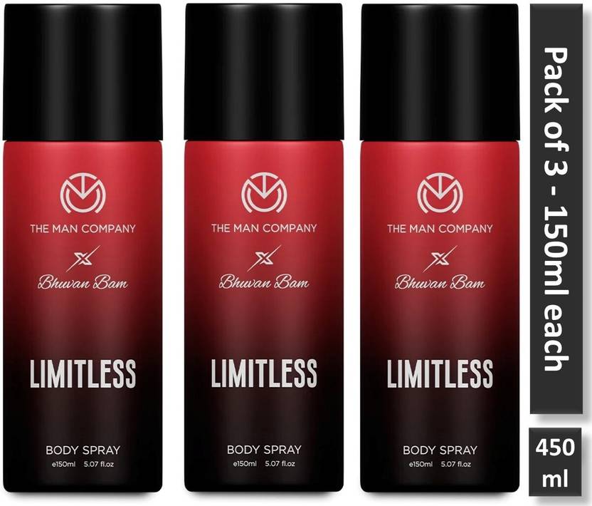 THE MAN COMPANY Limitless LongLasting Deodorant Body Spray Combo Pack