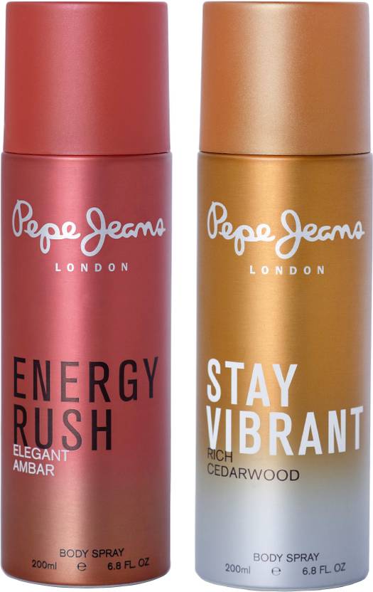 Pepe Jeans Energy Rush&Vibrant Deodorant Spray  -  For Men