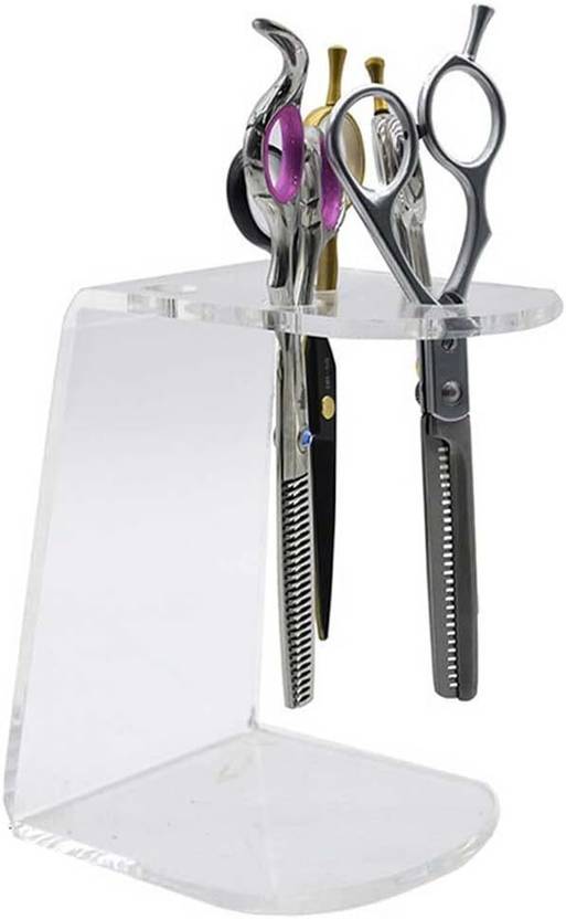 Parikshit Sublimation 1 Compartments Acyrlic Scissor hanging oragnizer holder display stand for professional groom hairdress