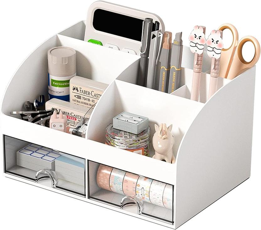 Kienlix 6 Compartments Plastic Multifunctional Desk